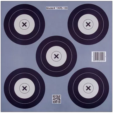 30-06 TAR5-100 Paper Targets 5 Spot, Multi, 100 Pack