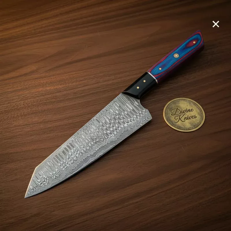 4-Piece Damascus Kitchen Knife Set for Professional Culinary Prep