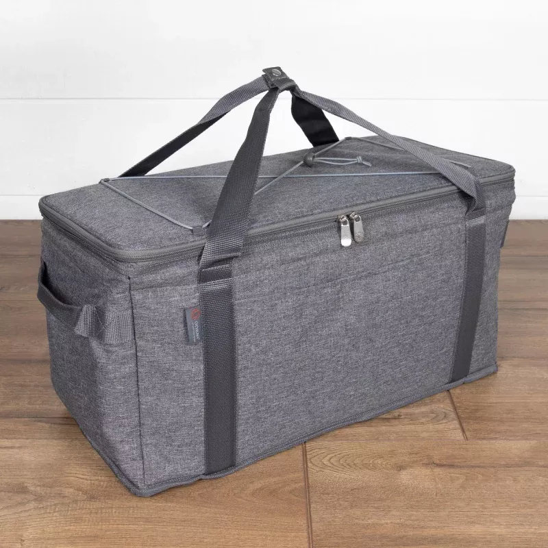 64 Can Collapsible Cooler|Heathered Gray&Black