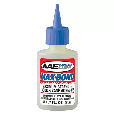 AAE MXAB Max Bond Glue for Nock and Vane, 0.7 Ounce, Clear