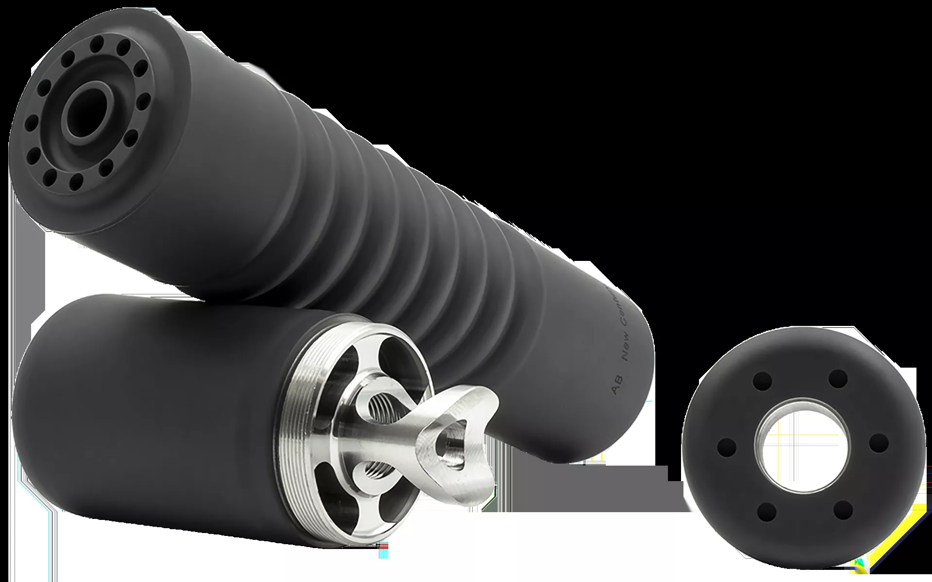 Ab Suppressor Raptor 7.62mm Suppressor 6.30″ Black Titanium F22-78-BB