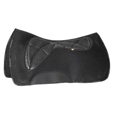 ACAVALLO 3D Spacer Memory Foam Western Grip Gel Black Pad (AC312)