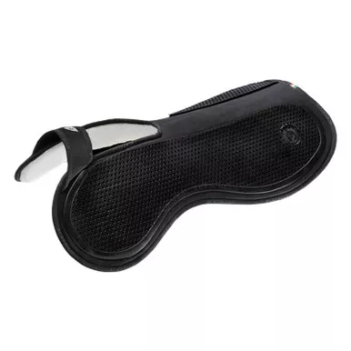 ACAVALLO Western Withers Free Black Gel Pad with Synthetic Wool Lining (AC300)