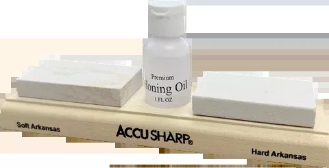 Accusharp Arkansas Whetstone – Combo Knife Sharpening Kit
