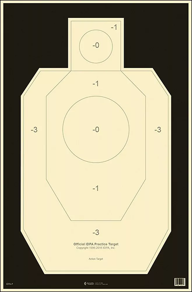 Action Tgt Idpa Paper 100pk