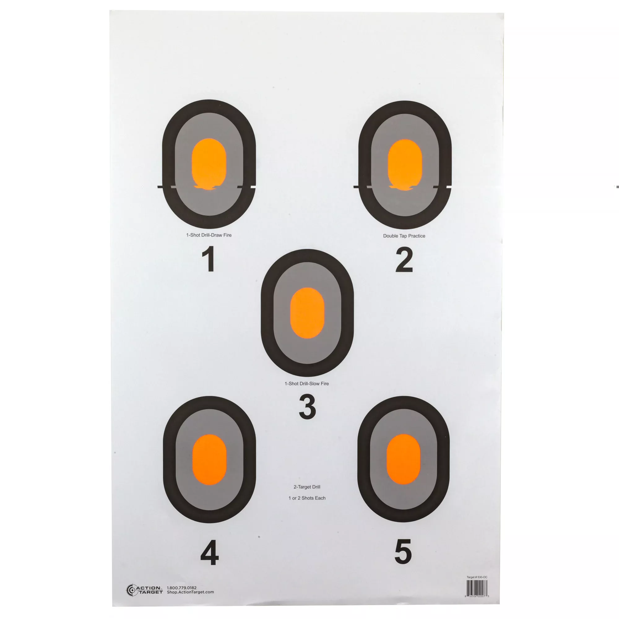 Action Tgt Org Center 5 Blseye 100pk