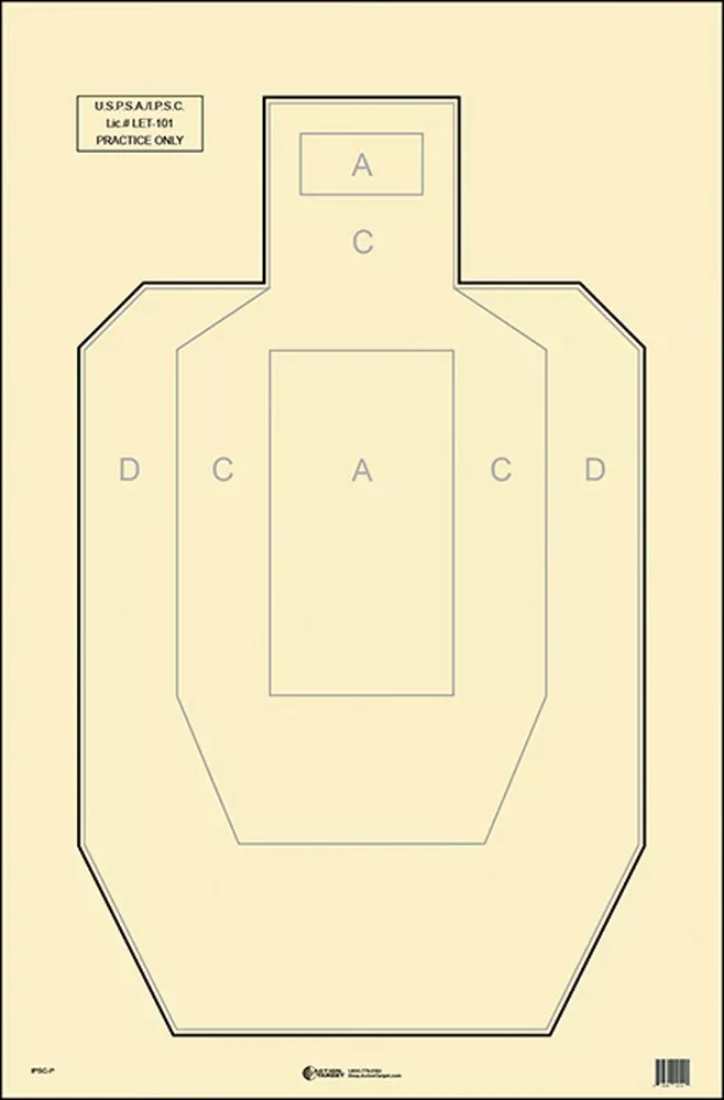 Action Tgt Uspsa Paper 100pk