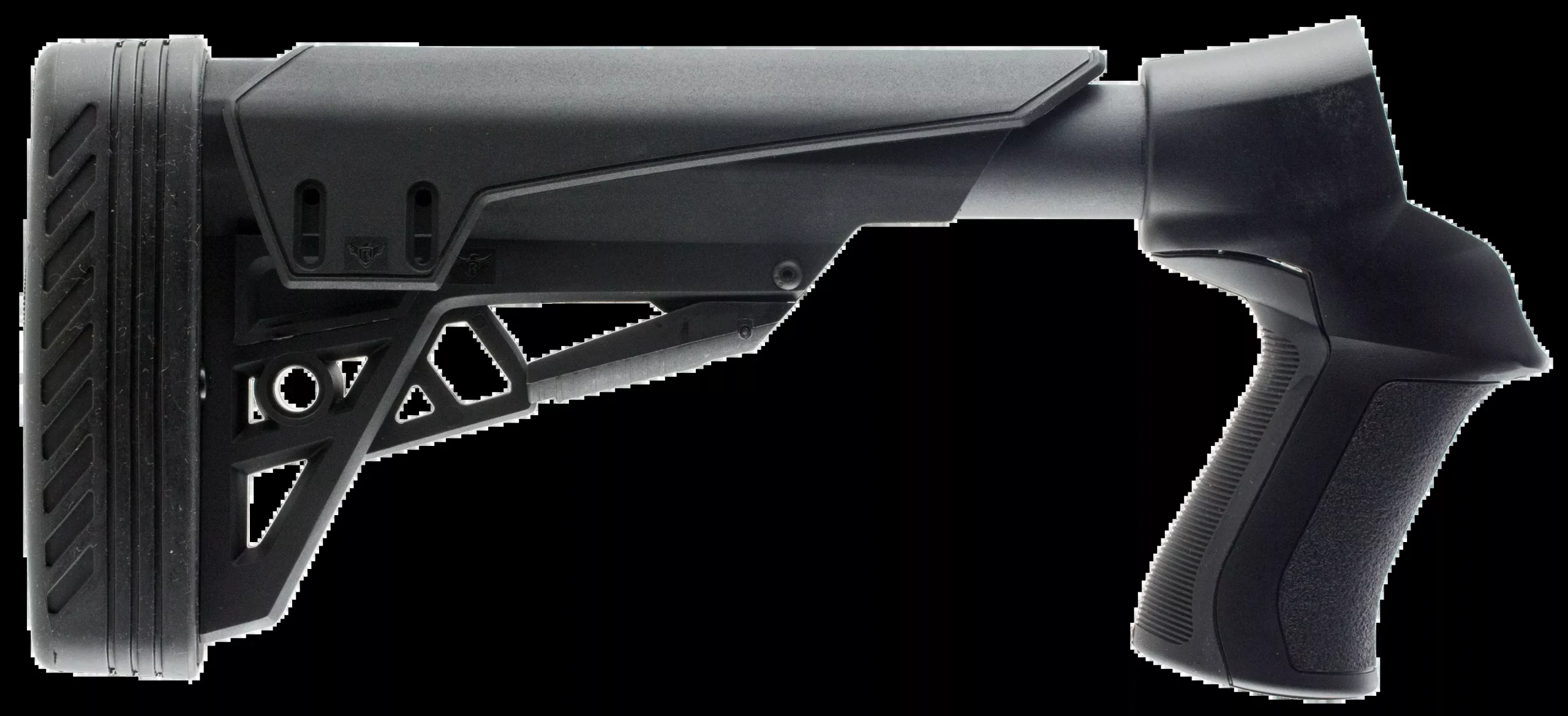 Adv. Tech. T3 Shotgun Stock - Mbergremwin 12ga. Pumps Blk