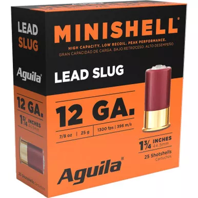 Aguila 1CHB1386 Minishell 12Gauge 1.75" 7/8oz 25 Per Box/10 Case