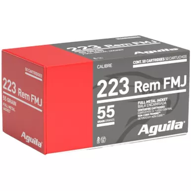 Aguila 1E223110 223Rem 55gr Full Metal Jacket 50 Per Box/20 Case