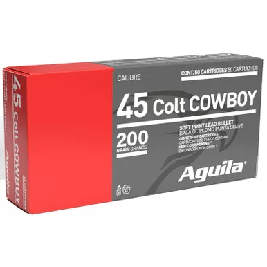 Aguila 1E454319 Cowboy Action 45Colt 200gr Soft Point 50 Per Box/10 Case