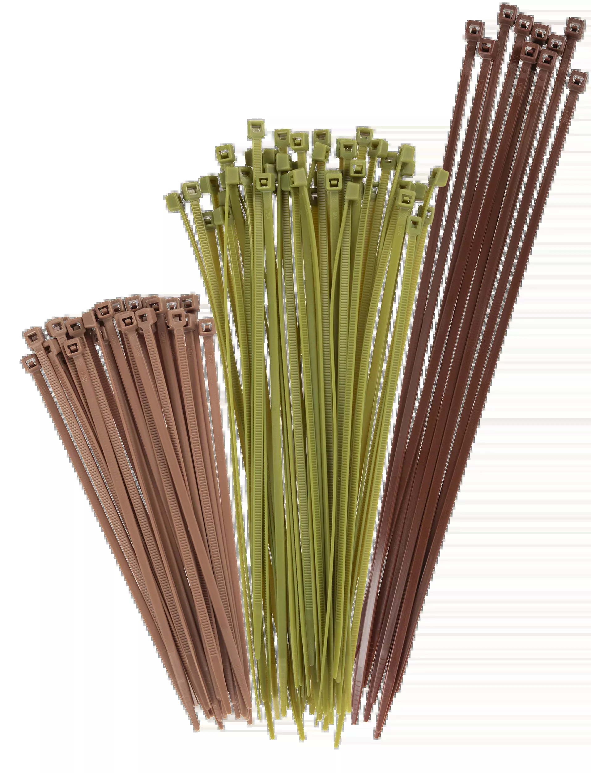 Allen Nylon Cable Ties 100pk – Assorted Green/brown/tan