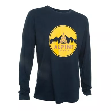 Alpine 1601248 Alpine Long Sleeve Tee, Blue, XL