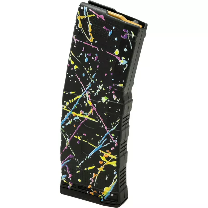 Amend2 AR-15 Mod 3 Magazine 5.56/223 Black Neon Splatter 30 rd.