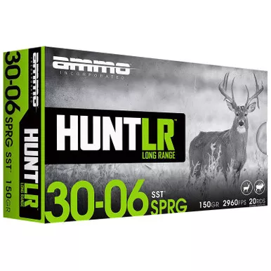 Ammo Inc 3006150SSTA20 Hunt Long Range 30-06Springfield 150gr Super Shock Tip 20 Per Box/10 Case