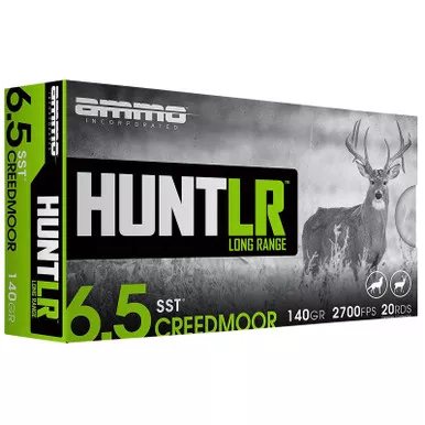 Ammo Inc 65CM140SSTA20 Hunt Long Range 6.5Creedmoor 140gr Super Shock Tip 20 Per Box/10 Case