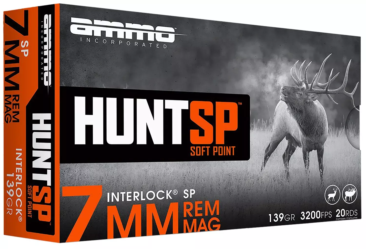 Ammo Inc Hunt 7mm Ammo 139gr Soft Point 20 Rounds 7MM139SPA20