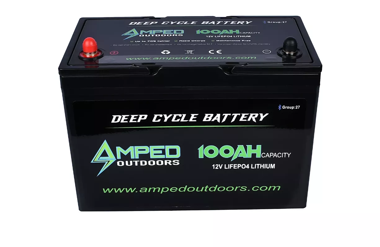 Amped Outdoors 100Ah Lithium Battery w/Bluetooth