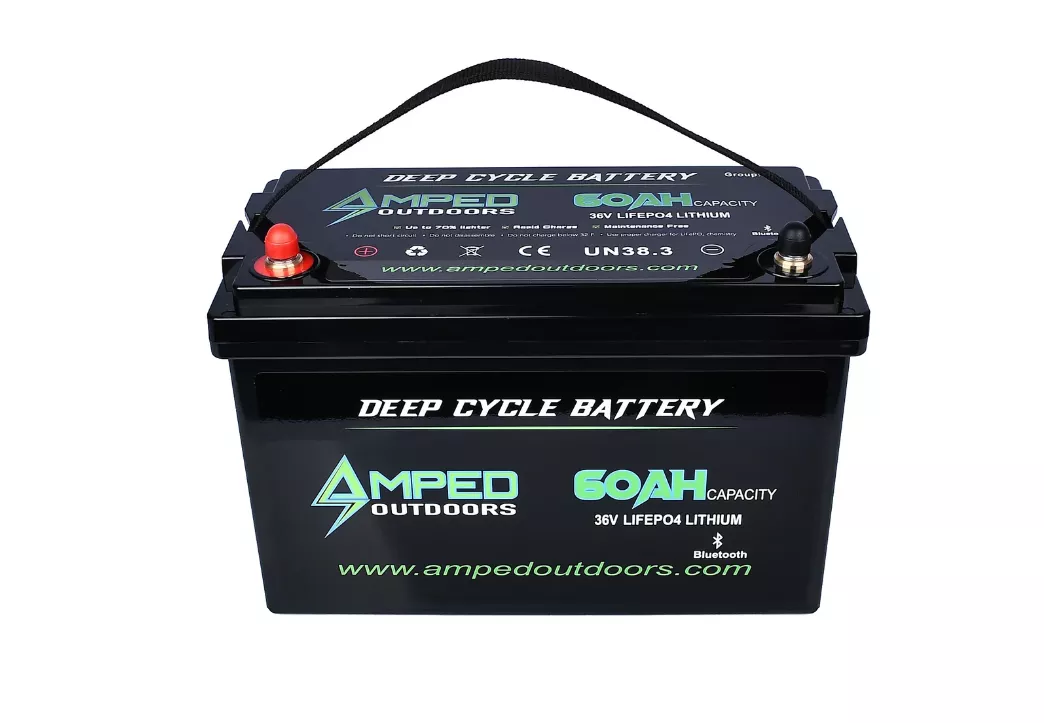 Amped Outdoors 60Ah 36V Trolling Motor Lithium Battery w/Bluetooth