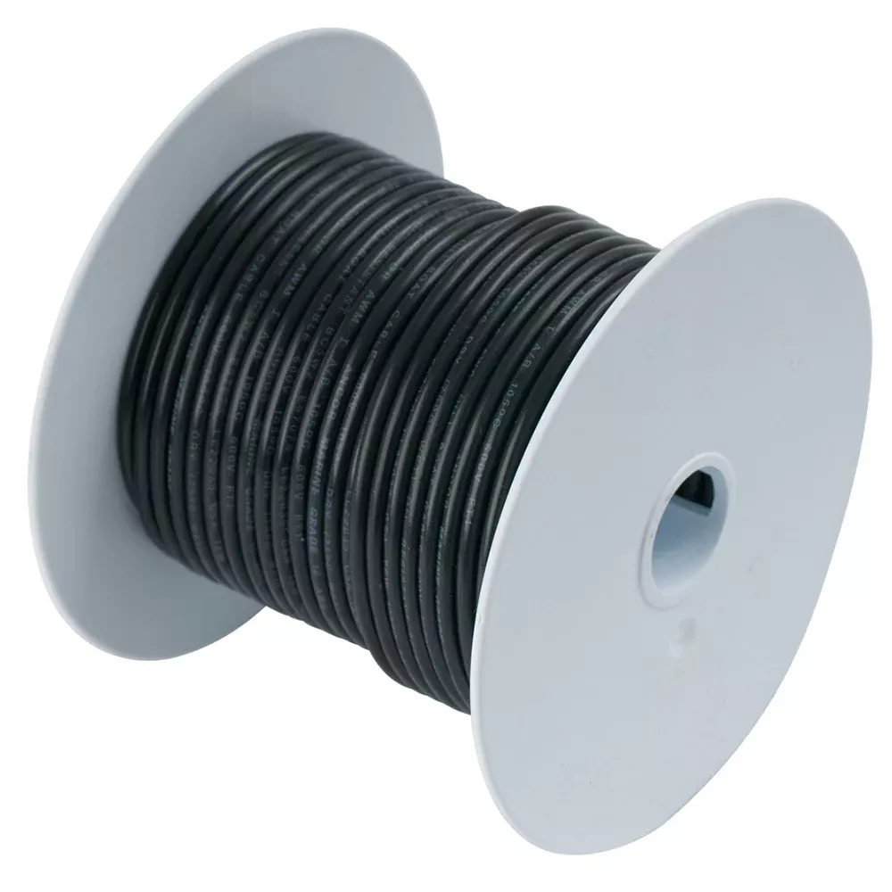 Ancor Black 6 AWG Battery Cable – 100′