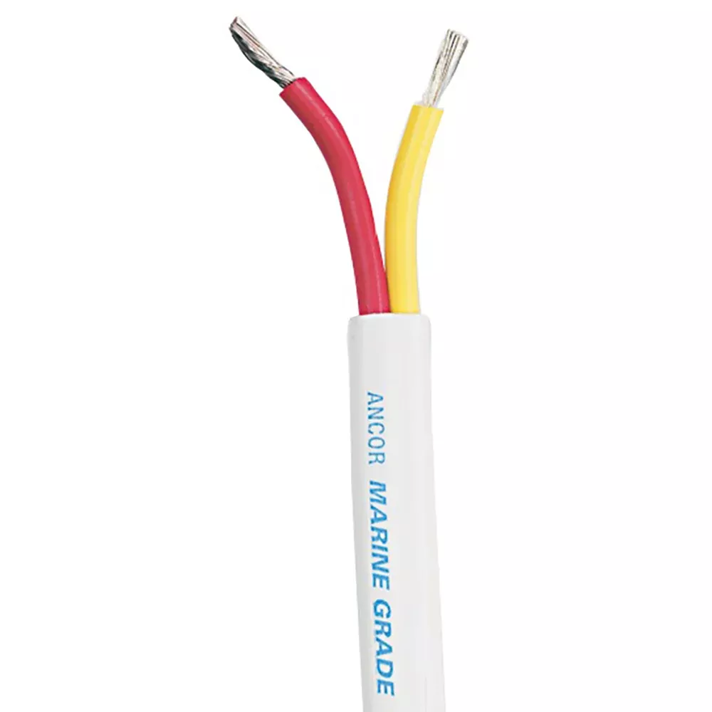 Ancor Safety Duplex Cable – 6/2 AWG – Red/Yellow – Flat – 100′