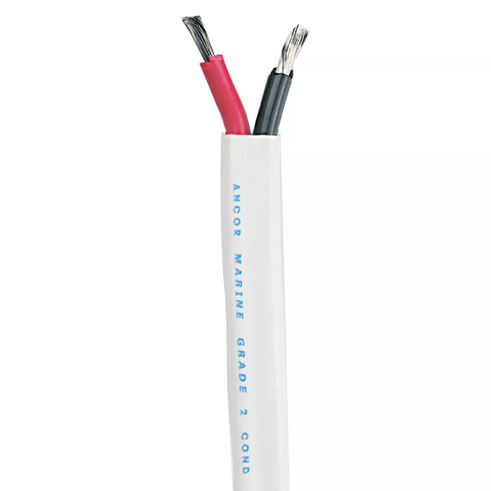 Ancor Standard Duplex Cable – Flat 18/2 AWG – 2 x 0.8mm² Red/Black – 250′