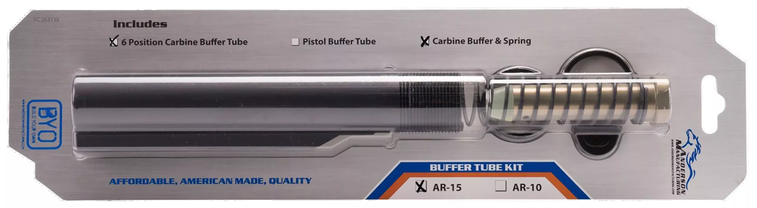 Anderson , And G2-j430-a000-0p Buffer Tube Carbine 6pos