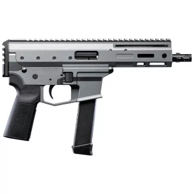 Angstadt Arms AAMDP09PG6 MDP-9 9mm Luger 27+1 5.85" Black Melonite Threaded Barrel, M-LOK Free-Float Handguards, Tactical Gray Cerakote Aluminum Picatinny Rail Receiver, Black Polymer Grips