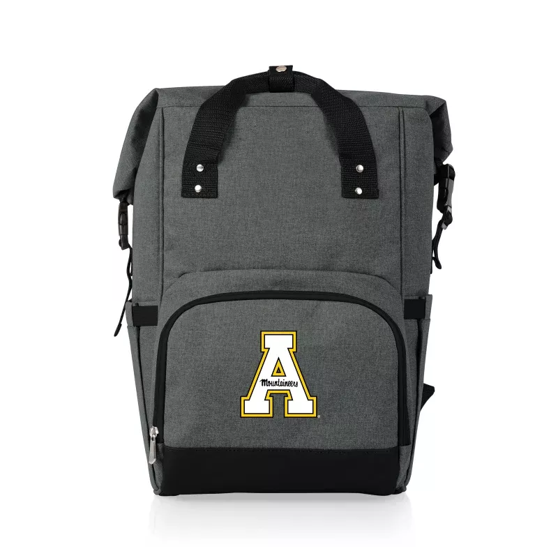 App State Mountaineers – On The Go Roll-Top Backpack Cooler