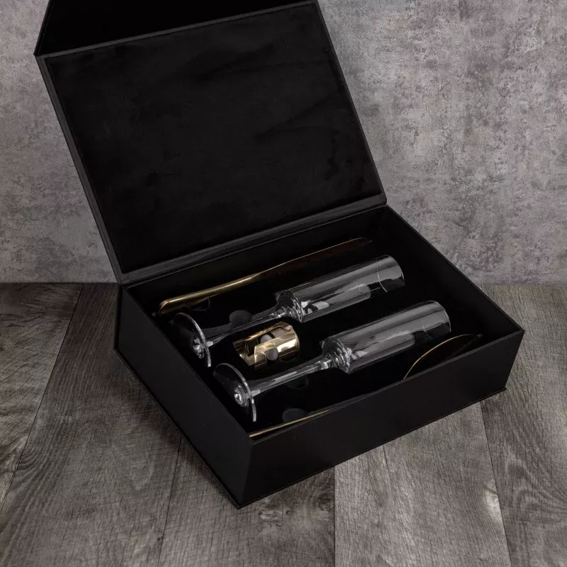 Arbane Champagne Glass Set with Cake Knife