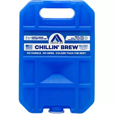 Arctic Ice 1208 Chillin' Brew Reusable Ice Pack, 0.75 lbs, Blue