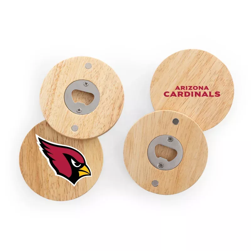 Arizona Cardinals – Coasters with Bottle Openers Set of 4