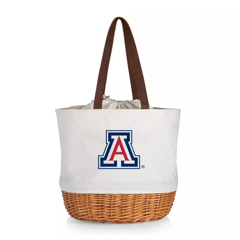 Arizona Wildcats – Coronado Canvas and Willow Basket Tote