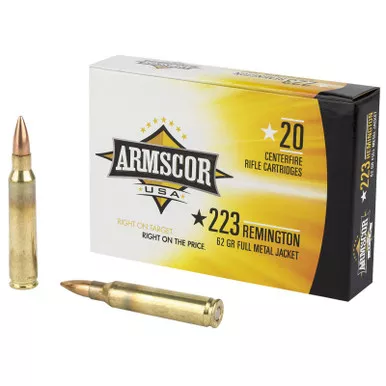 Armscor FAC2238N USA 223Rem 62gr Full Metal Jacket 20 Per Box/50 Case