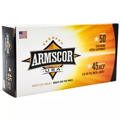 Armscor FAC4512N USA 45ACP 230gr Full Metal Jacket 50 Per Box/20 Case