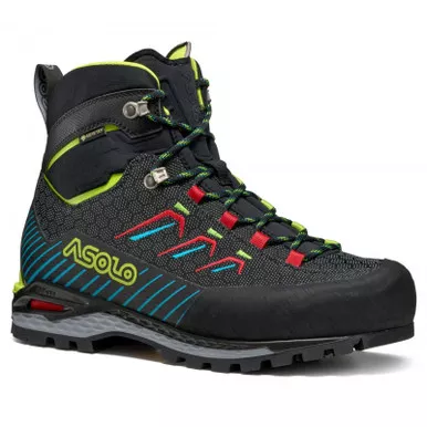 ASOLO Men's Freney Light Evo Mid GV Black/Lime Green Boots (B01084-A248)