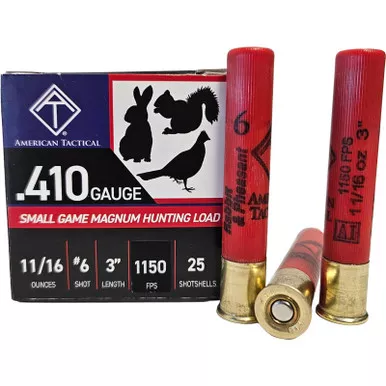 ATI ATIAC41036 Target Load 410Gauge 3" 11/16oz 6Shot 25 Per Box/10 Case