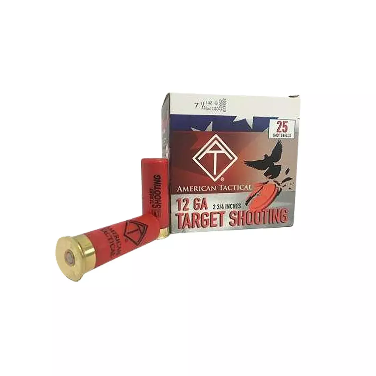 ATI Target Load 12 Gauge 2 3/4″ 1 oz 7.5 Shot 25 Rounds