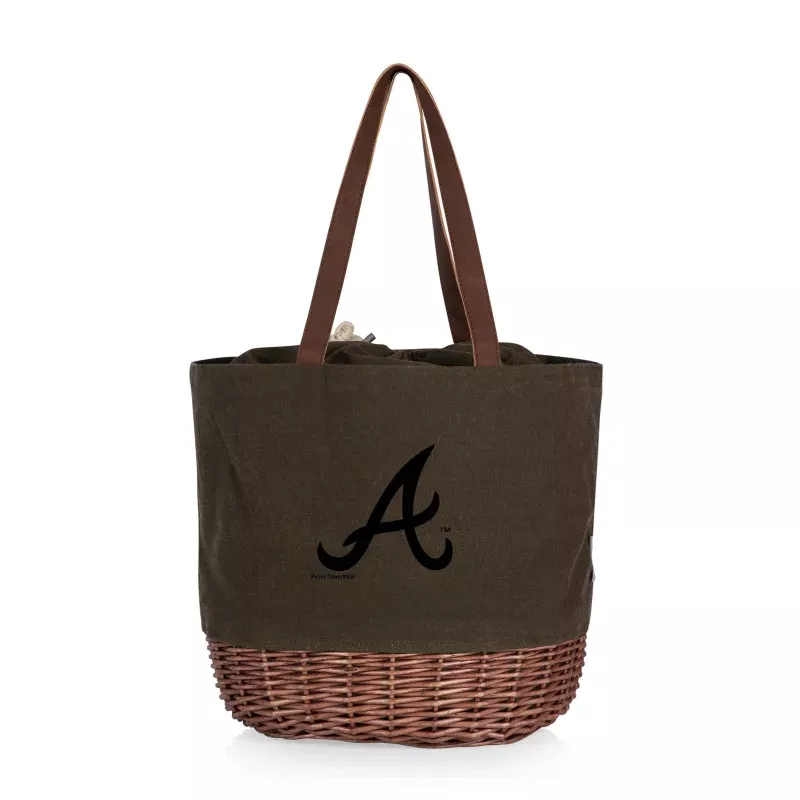 Atlanta Braves – Coronado Canvas and Willow Basket Tote
