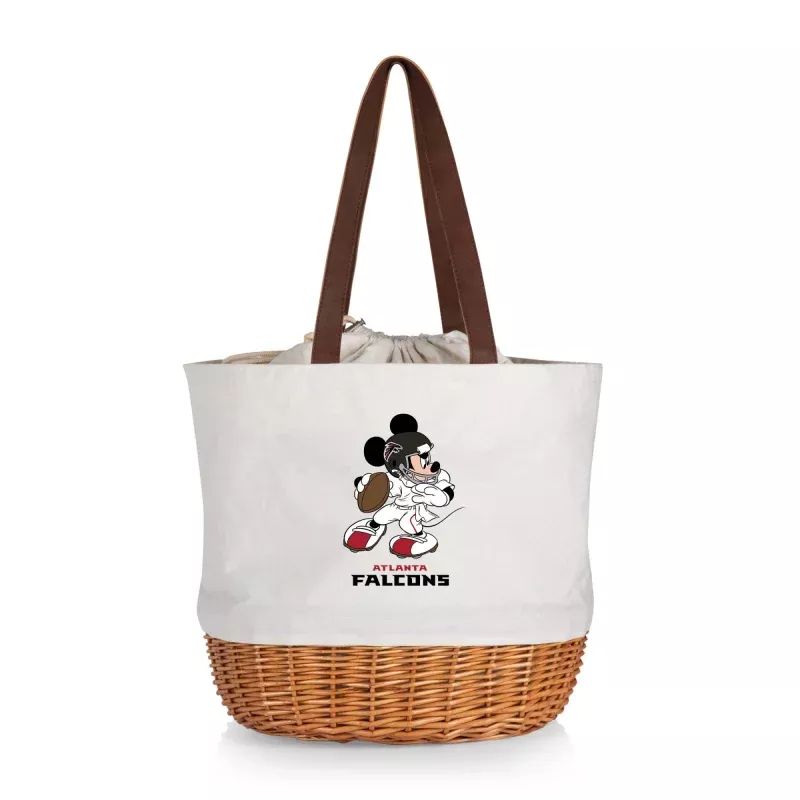 Atlanta Falcons Mickey Mouse – Coronado Canvas and Willow Basket Tote