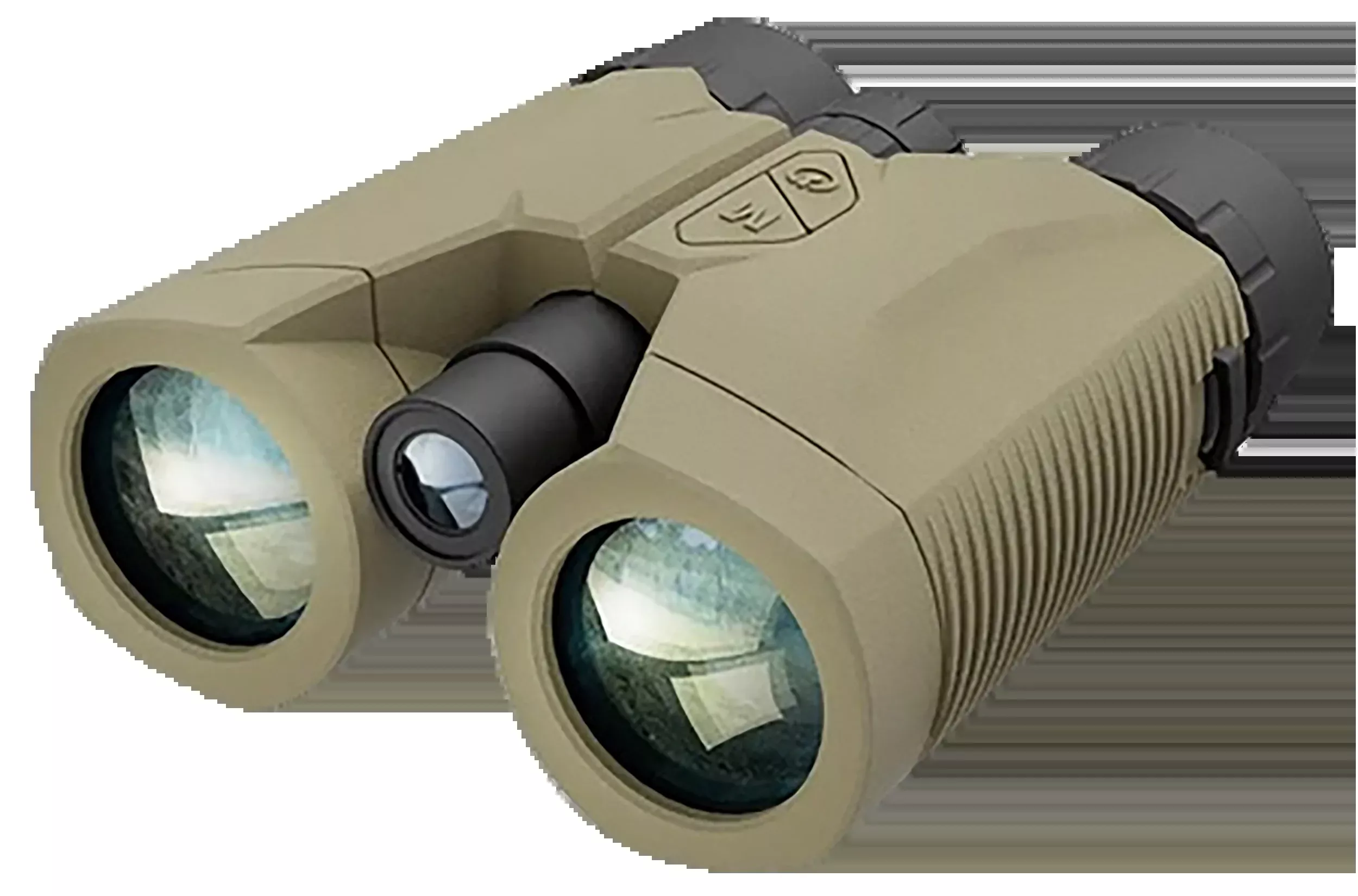 Atn Bino 10x42 Lrf Series Army - Brown 3000 Yard W/ Carry Case