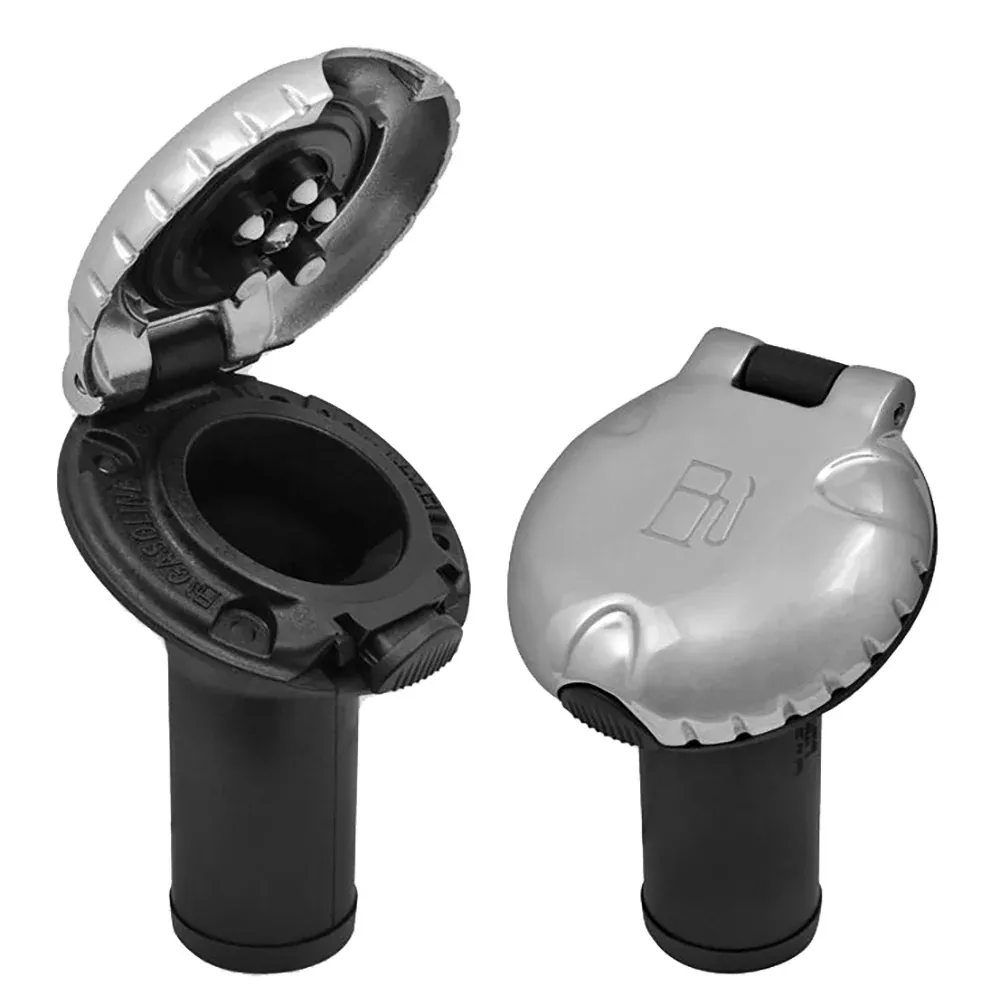 Attwood Deck Fill f/Carbon Canister System – Angled Body & Scalloped Chrome Cap