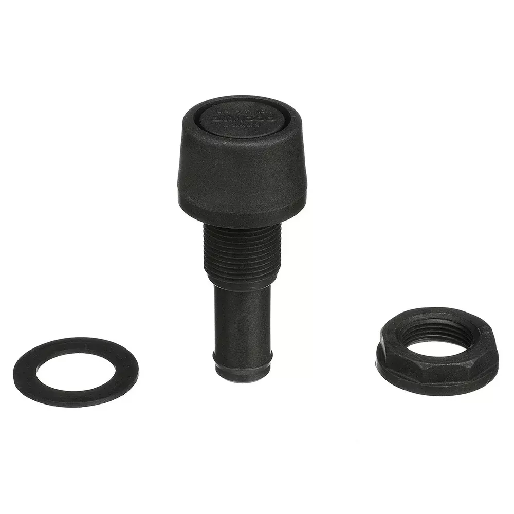Attwood Straight Fuel Vent – Black Polypropylene