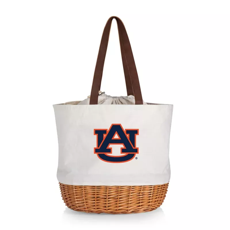 Auburn Tigers – Coronado Canvas and Willow Basket Tote
