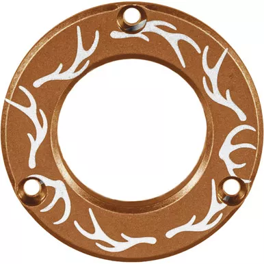 Axcel ADVR-HUB-CTEAN Driver Hubcap with Engraving Elk Antlers Pattern, Tan