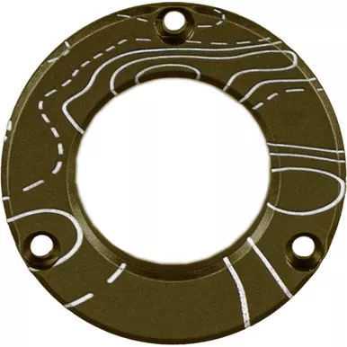 Axcel ADVR-HUB-TBMAP Driver Hubcap Tactical Bowhunting with Engraved Topographical Map Pattern, Black