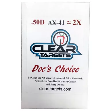 Axcel AX41-CTDC-2X Docs Choice Lens X-41 for Archery Sights, 2x Magnification, Clear