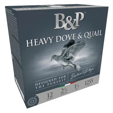 B&P 12B18D8 Heavy Dove & Quail 12Gauge 2.75" 1 1/8oz 8Shot 25 Per Box/10 Case