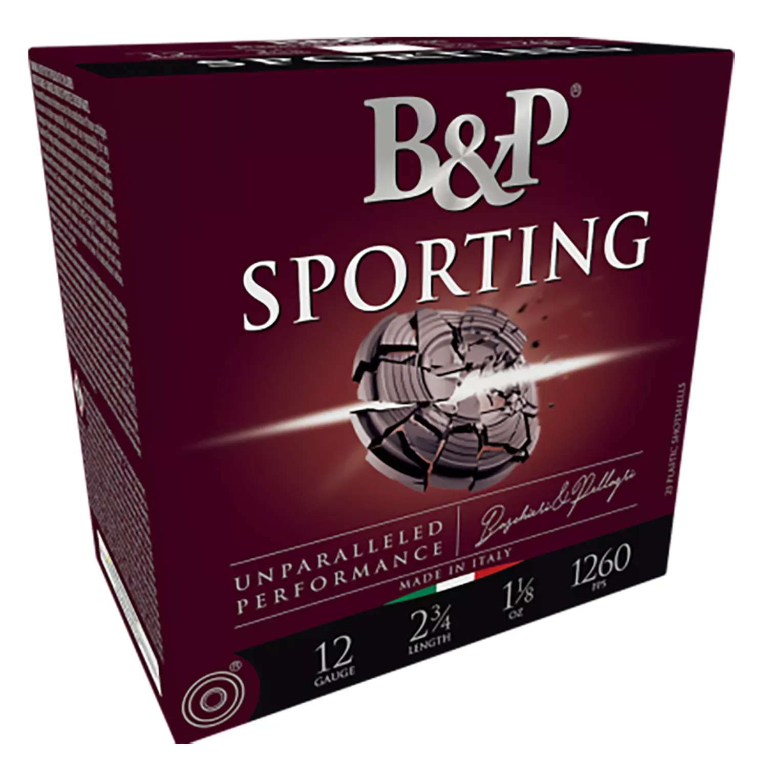 B&P 12B1SCL8 Sporting Clay 12 Gauge 2.75″ 1 oz 8 Shot 25 Per Box