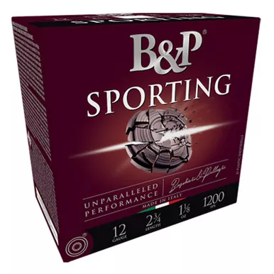 B&P 12B1SCL8 Sporting Clay 12Gauge 2.75" 1oz 8Shot 25 Per Box/10 Case